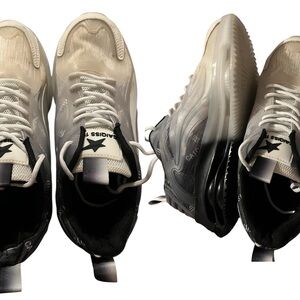 Stylish White and Black Men's Sneakers